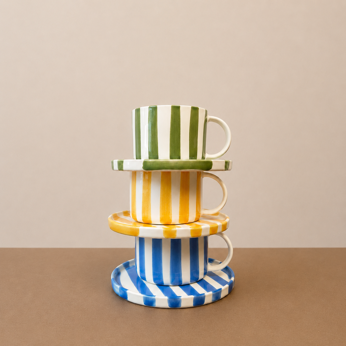 Monica Cup & Saucer | Rust