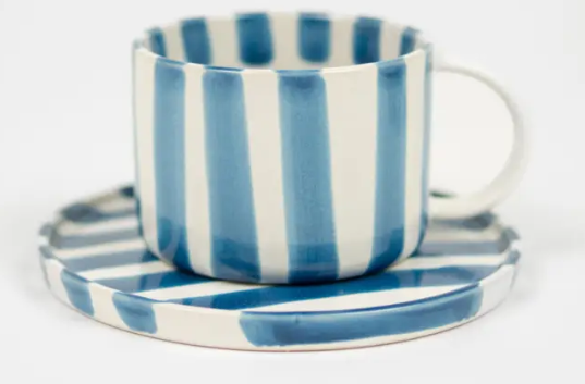 Monica Cup & Saucer | Blue