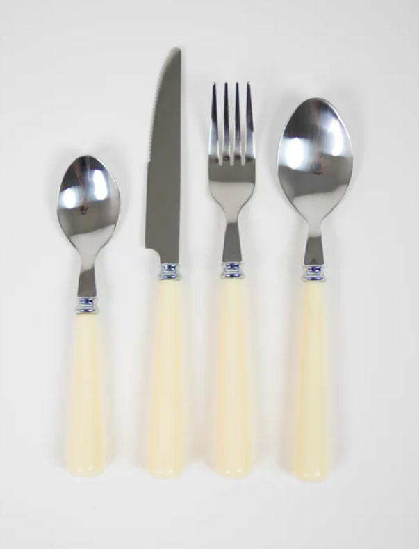 Lotta Off White Cutlery | 24 pcs