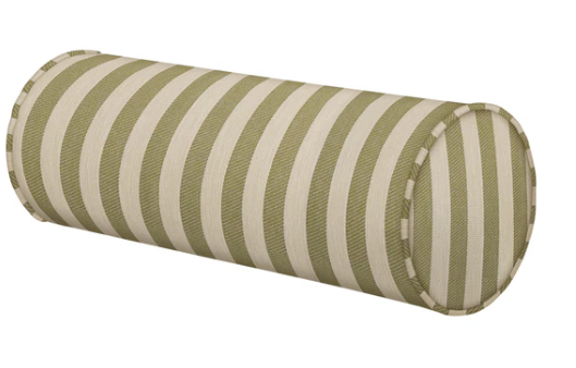 Bolster Jackie Olive & Ecru