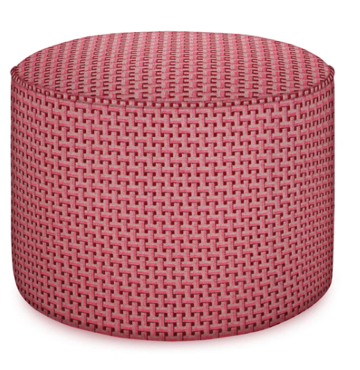 Pouf Janis Bordeaux & Pink