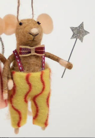 Mice Stripped Yellow| Christmas Ornament