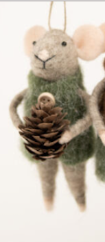 Mice Woodland Man | Christmas Ornament