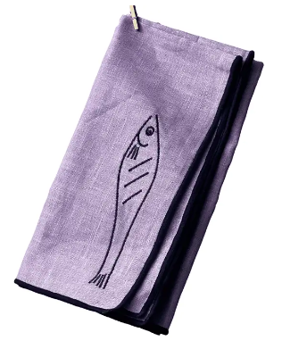 Linen Blend Napkins | Fish | Set of 2