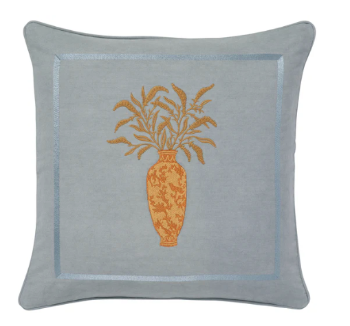 Cushion | Rumi Smokey Blue & Caramel