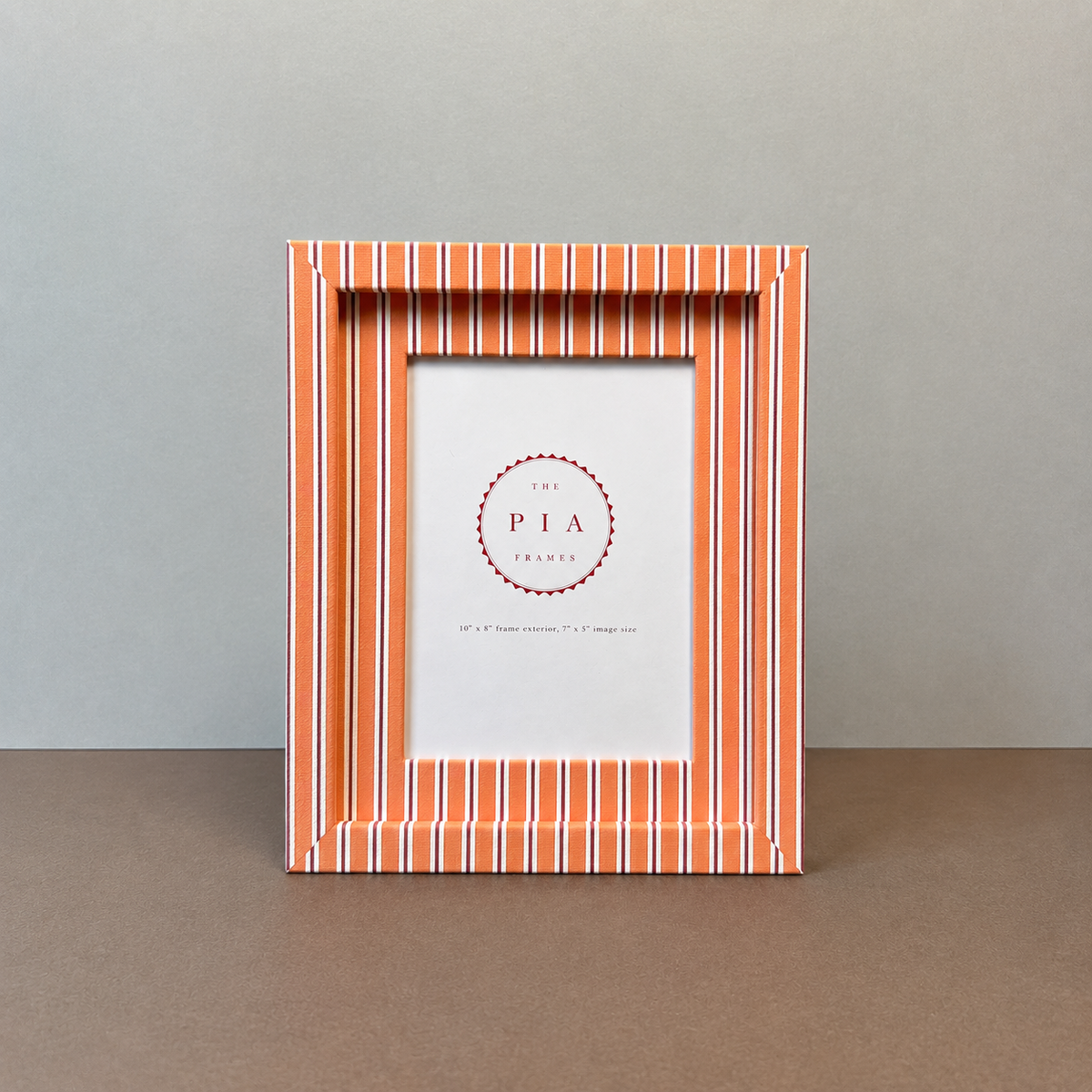 Frame | Tangerine & Burgundy Seaside Stripe