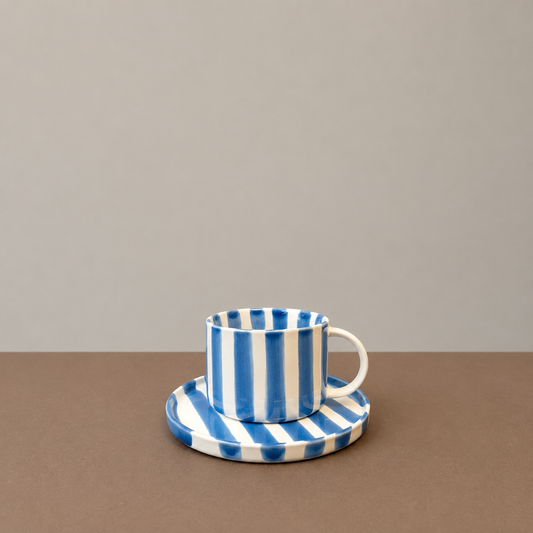 Monica Cup & Saucer | Blue