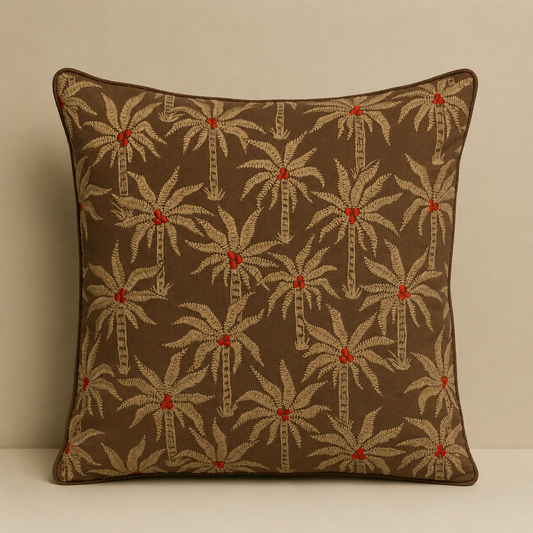 Cushion Laura Cinnamon & Sand