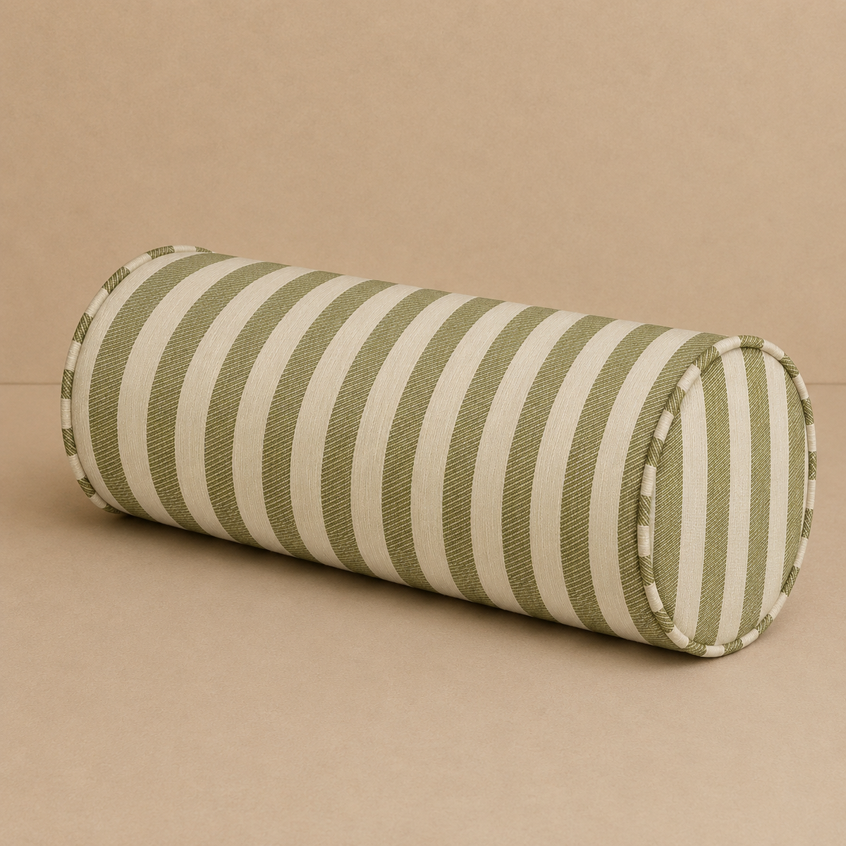 Bolster Jackie Olive & Ecru