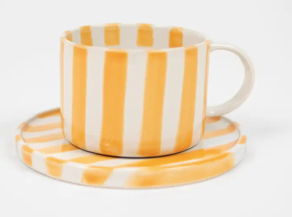 Monica Cup & Saucer | Yellow