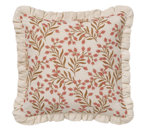Cushion | Audrey Coral & Ecru