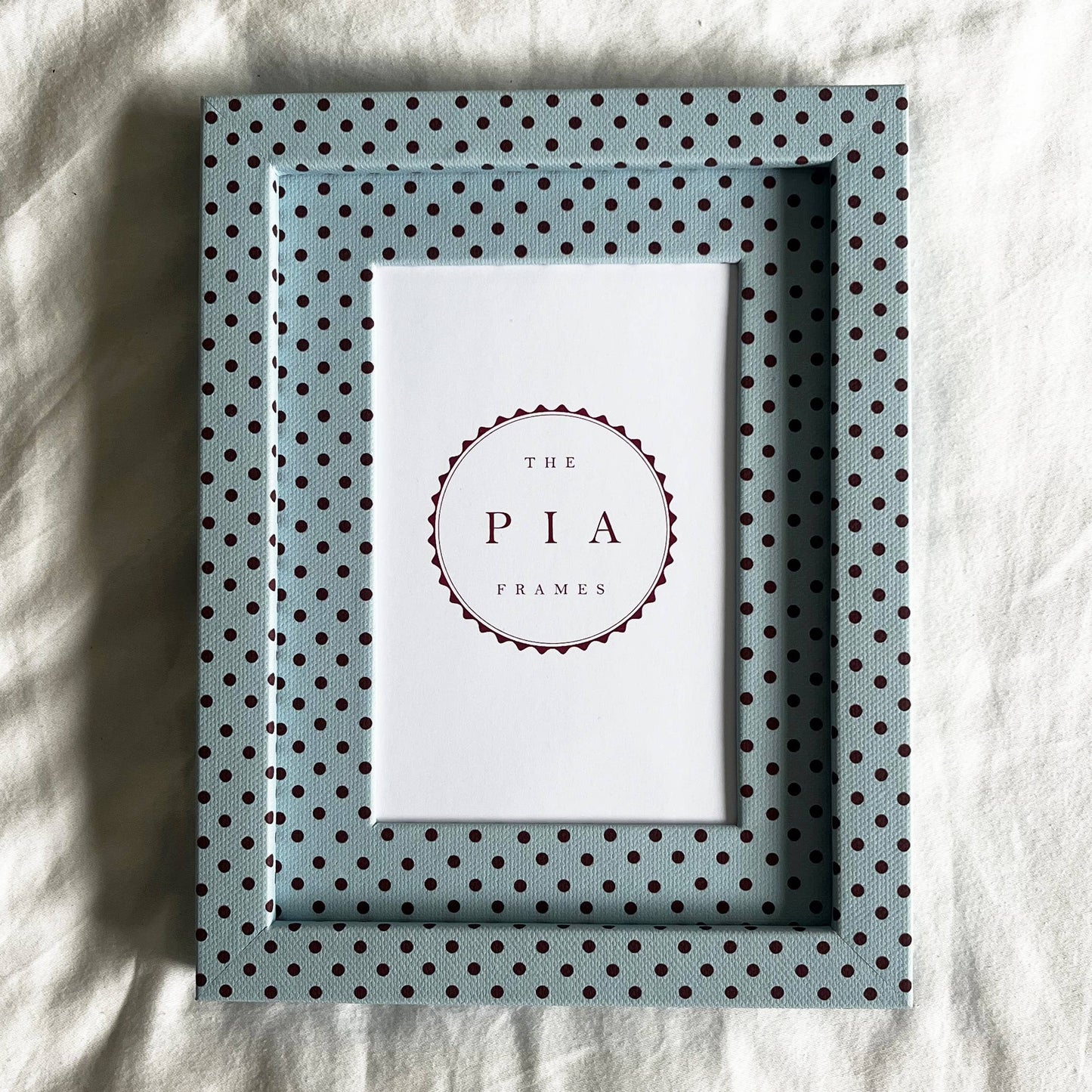 Frame | Blue & Burgundy Pembroke Dot